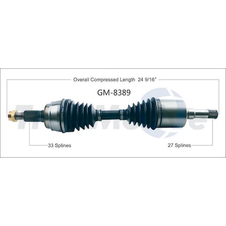 Surtrack Axle Cv Axle Shaft, Gm-8389 GM-8389